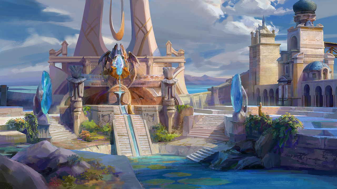 尘封旅人日记标签场景概念厚涂建筑板绘作品信息创作时间2021/01