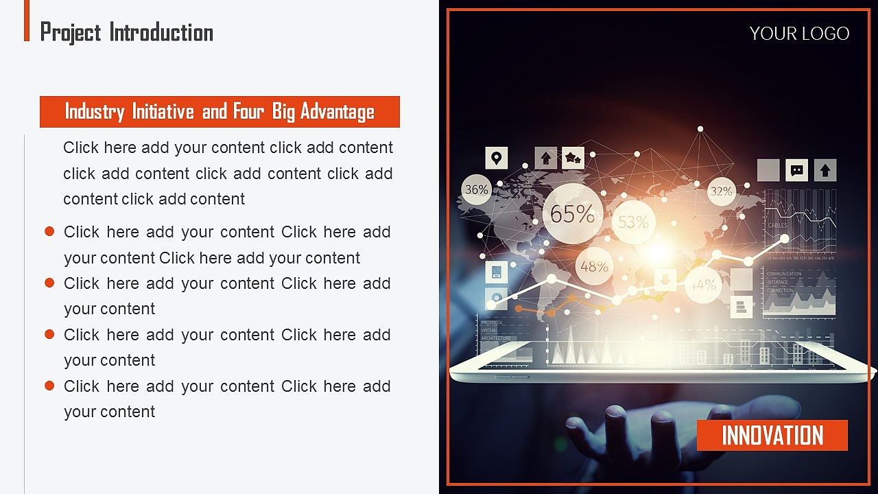 2017通用项目宣传推广红蓝金3色PPT模板