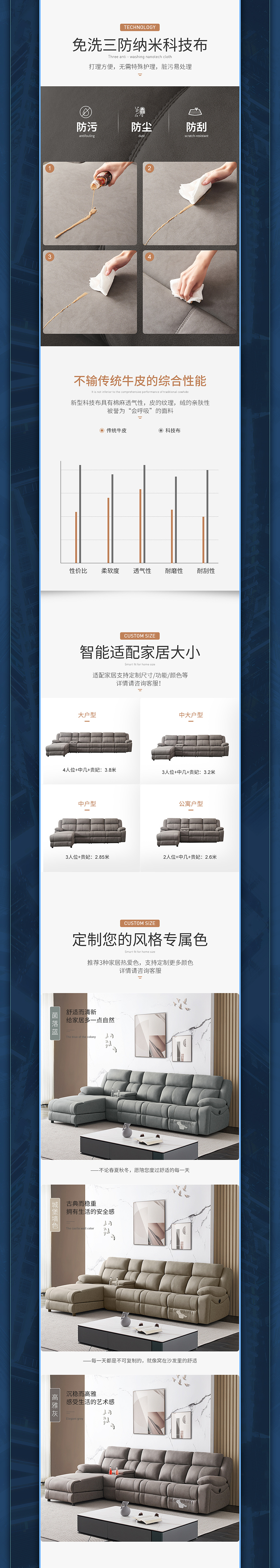 家具家居沙发茶几电视柜详情页