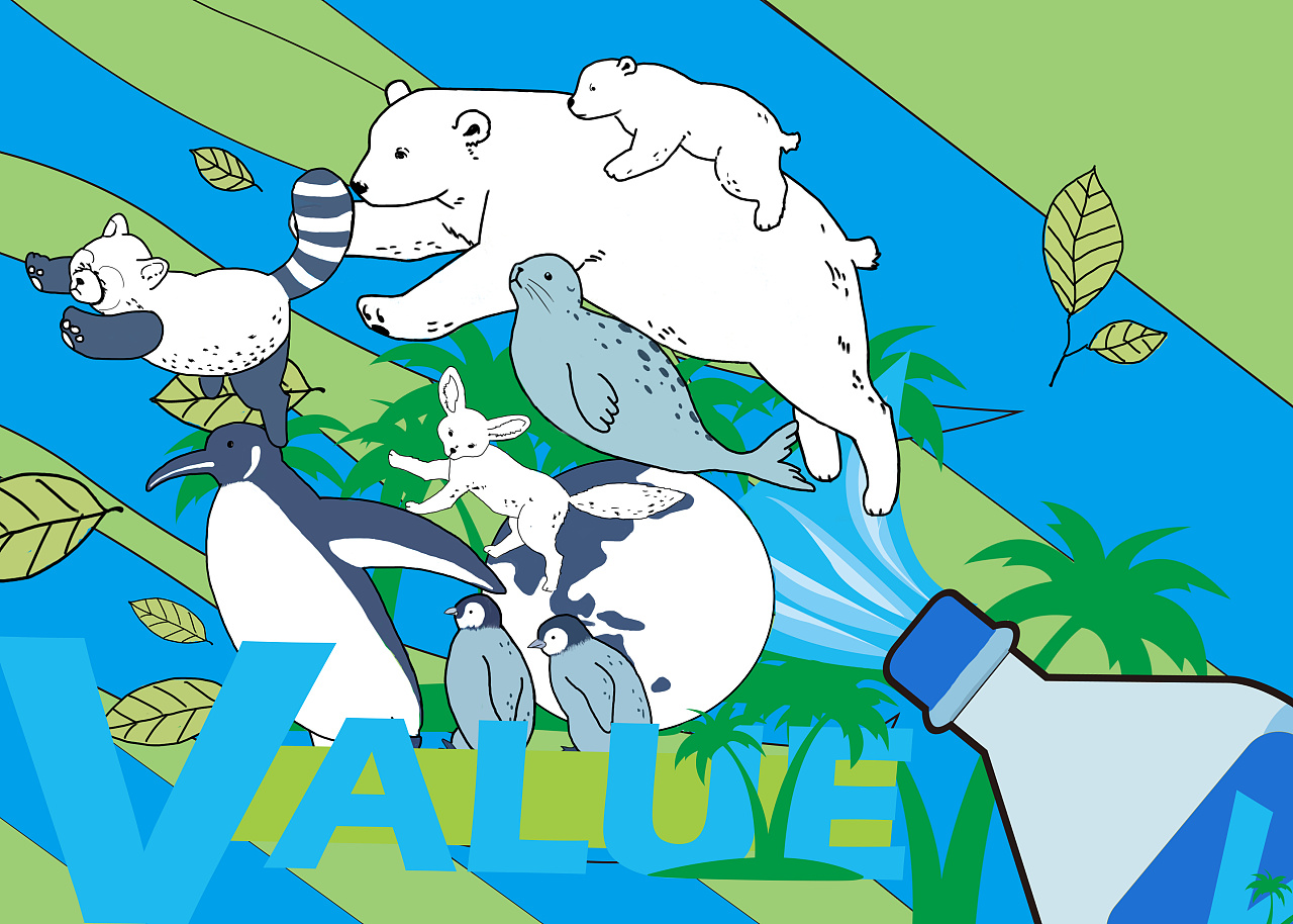 矿泉水|插画|商业插画|z207843392 - 原创作品 - 站酷 (zcool)