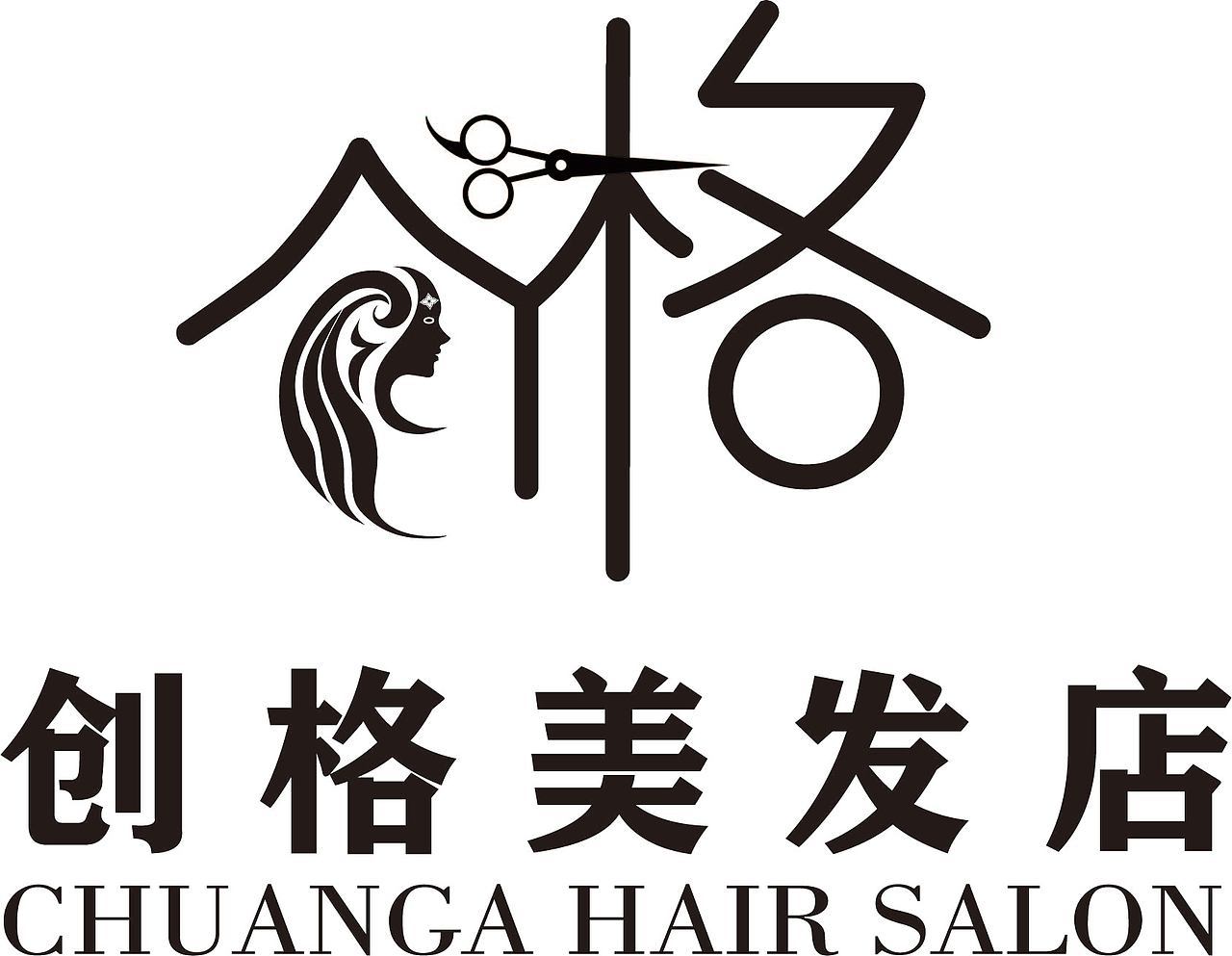 创格美发店（图ZMTg3Njc1Mjg4） - Logo - 站酷设计师UI设计小强原创素材 - 站酷ZCOOL