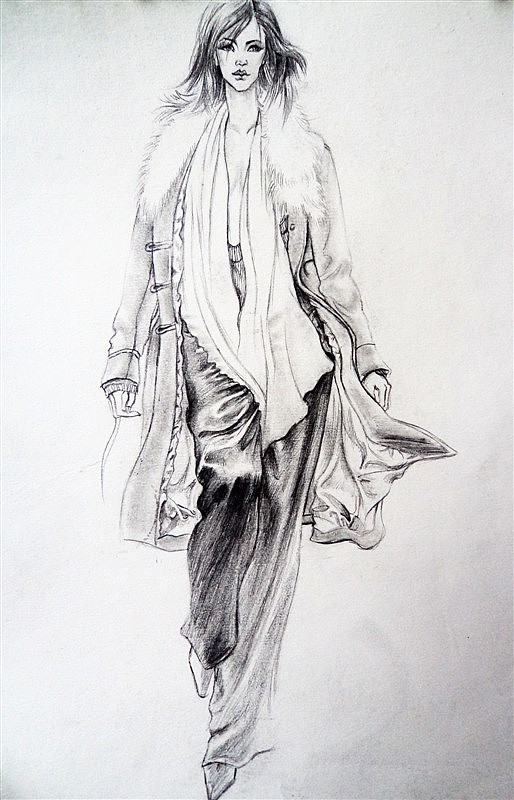 时装画临摹—黑白篇