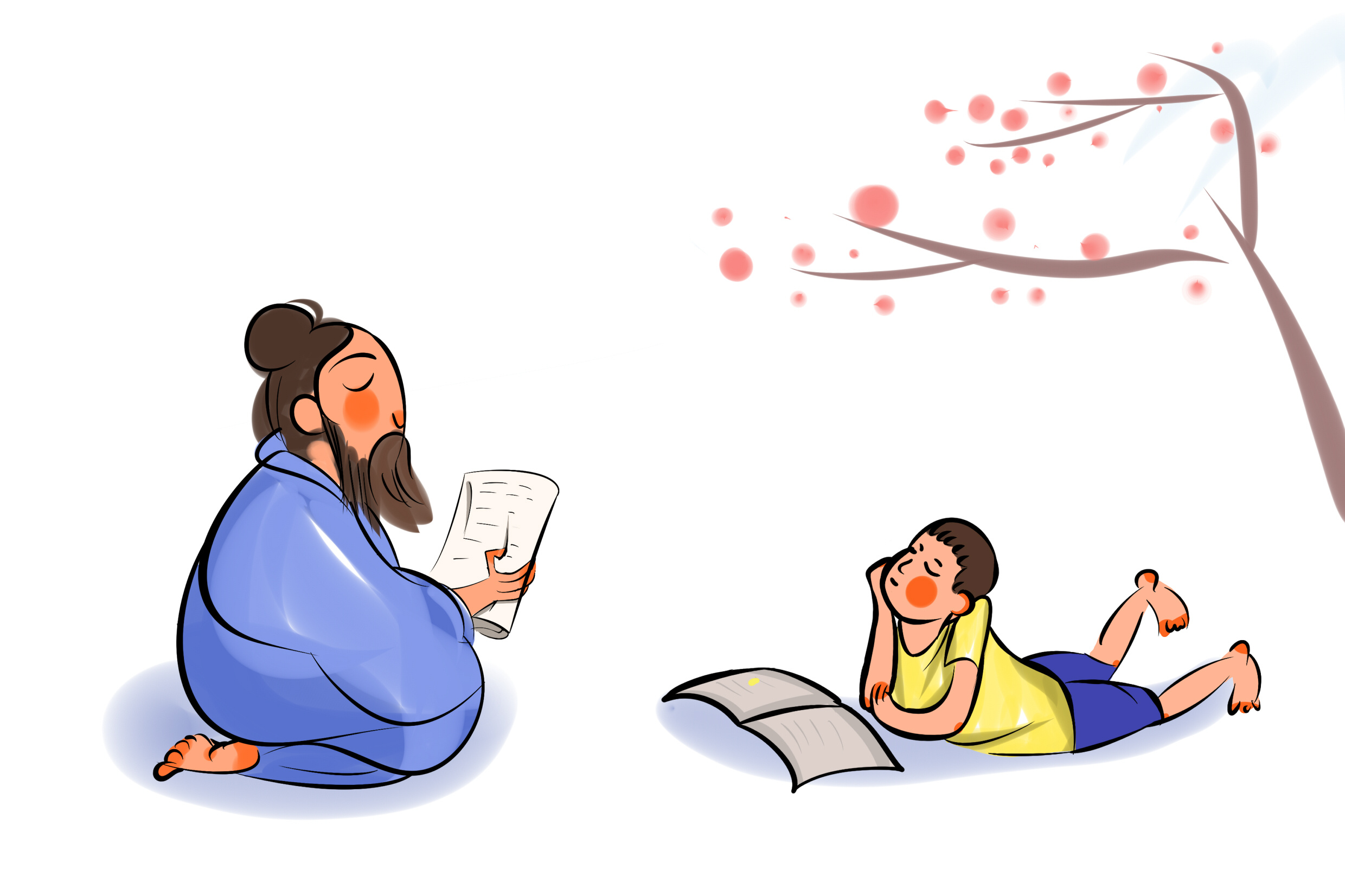 花开远方 三级课程论语配图|插画|儿童插画|大侠daxia - 原创作品