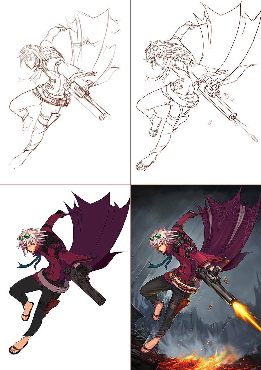 神枪手绘制过程