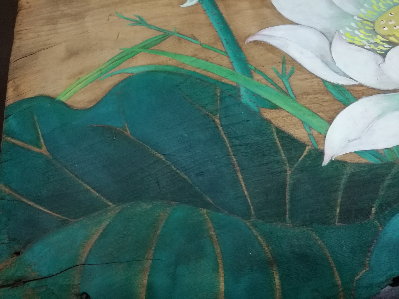 【一杺匠人】风化木板画-五月熏风