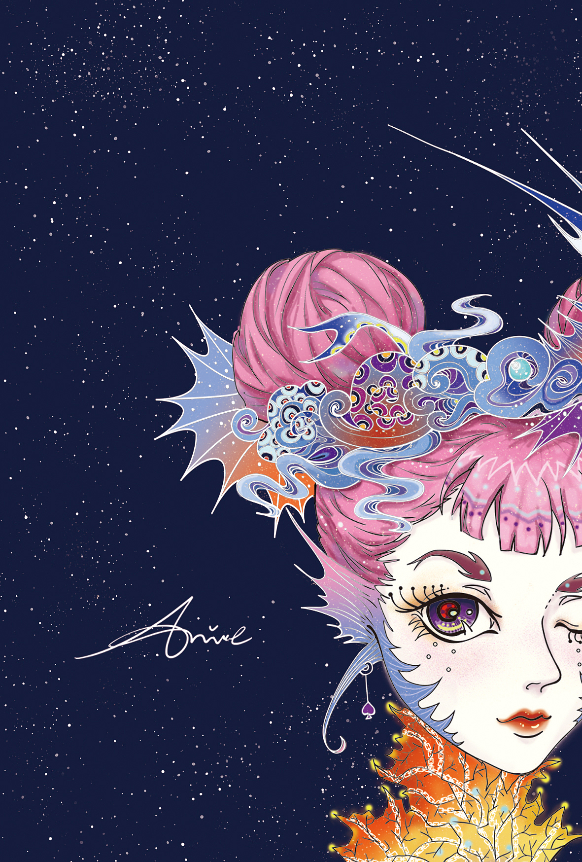 【毕设】海之塚(原创*海洋生物系列插画)之 明信片