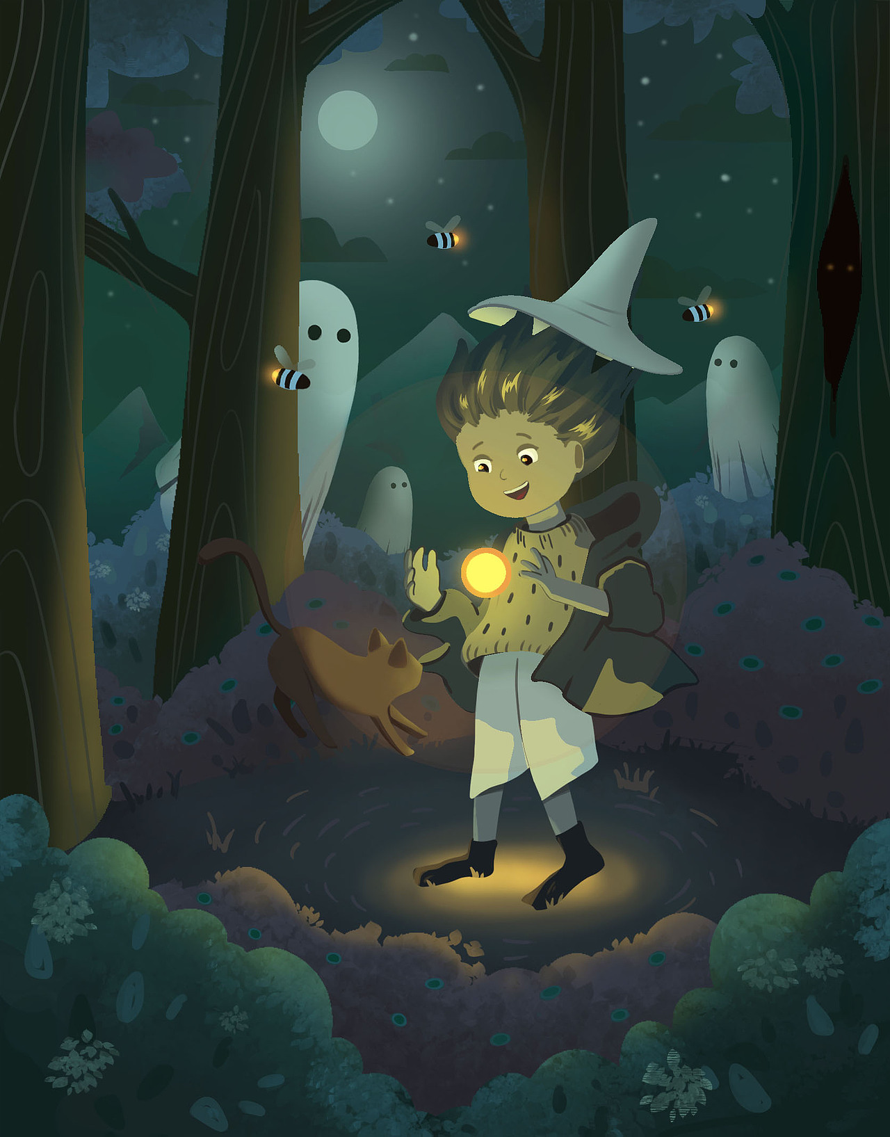 魔法森林（图ZMjc3MzEyOTQ0） - 儿童插画 - 站酷设计师fly鸿lhlwb原创素材 - 站酷ZCOOL