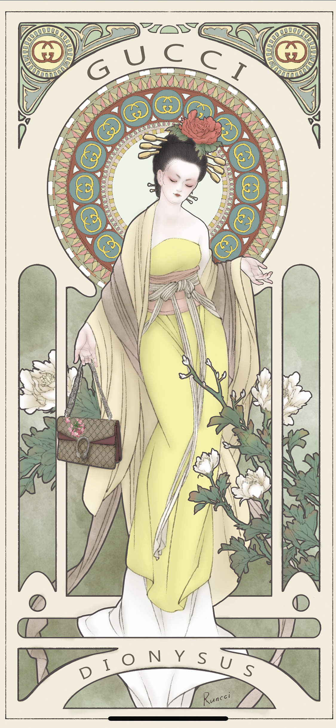 mucha&beauty 穆夏风格中国古代四大美人