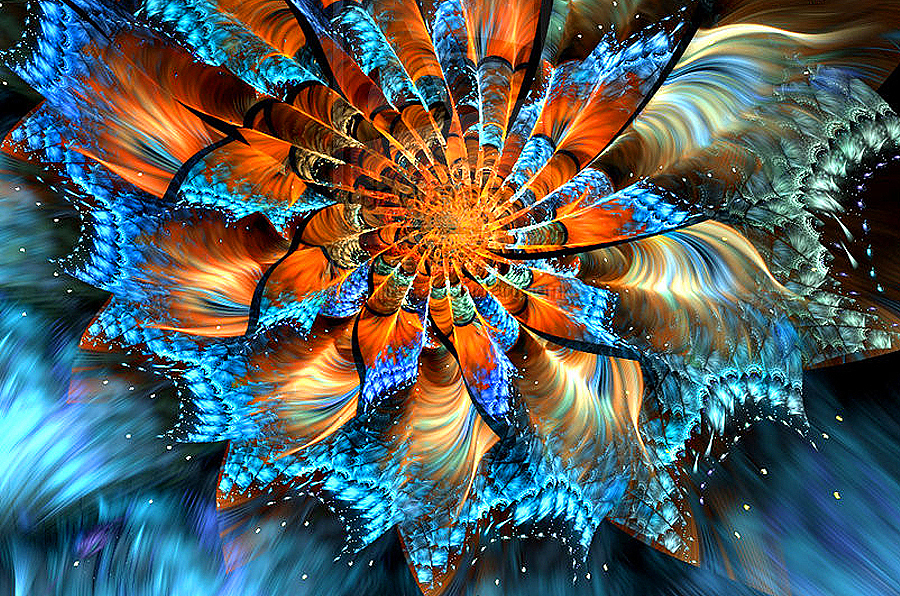 分形练习--烈焰的花