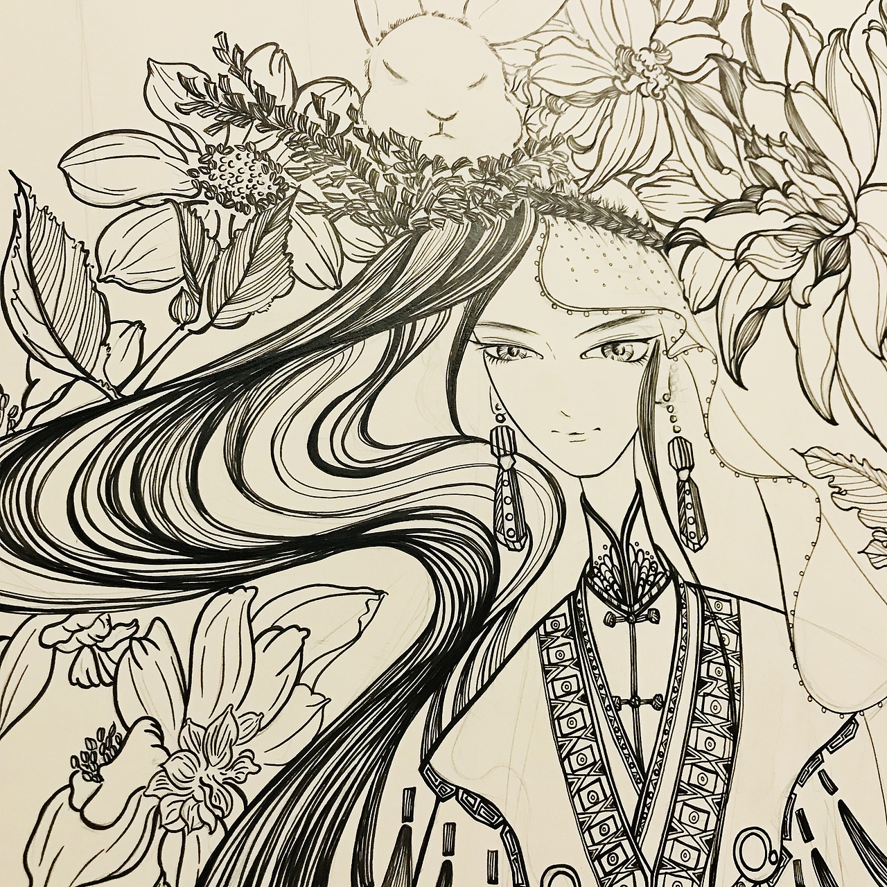 天竺牡丹（图ZMTI3MzEwNjYw） - 商业插画 - 站酷设计师玥与跃原创素材 - 站酷ZCOOL