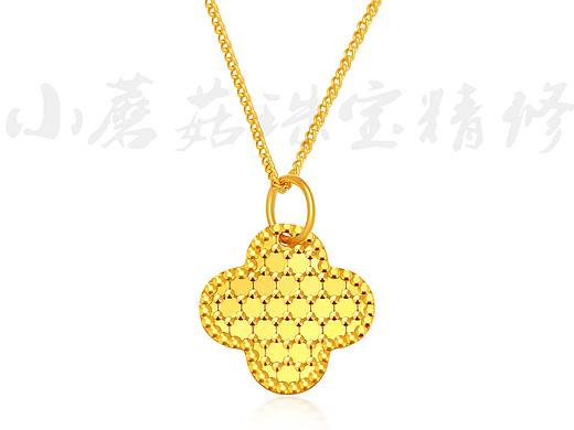 黄金吊坠修图