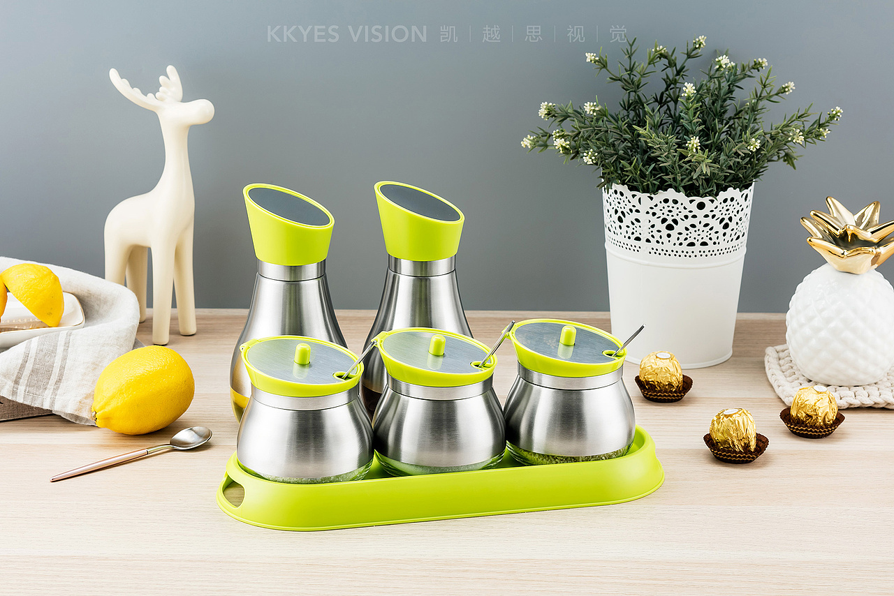 宝俪诗厨具厨房用品 调味罐油瓶 南京静物摄影产品拍摄