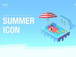 summer icon design