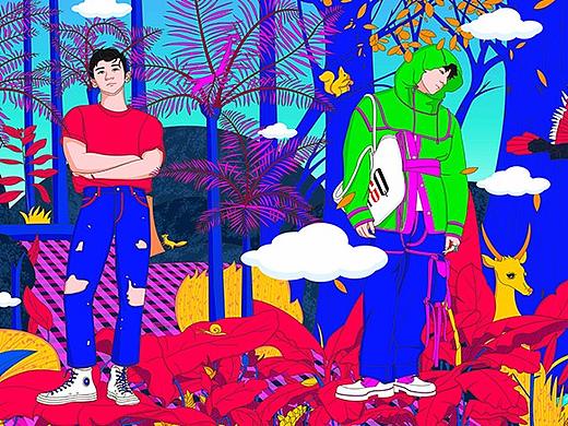 插画作品 | 《春夏秋冬的你》
