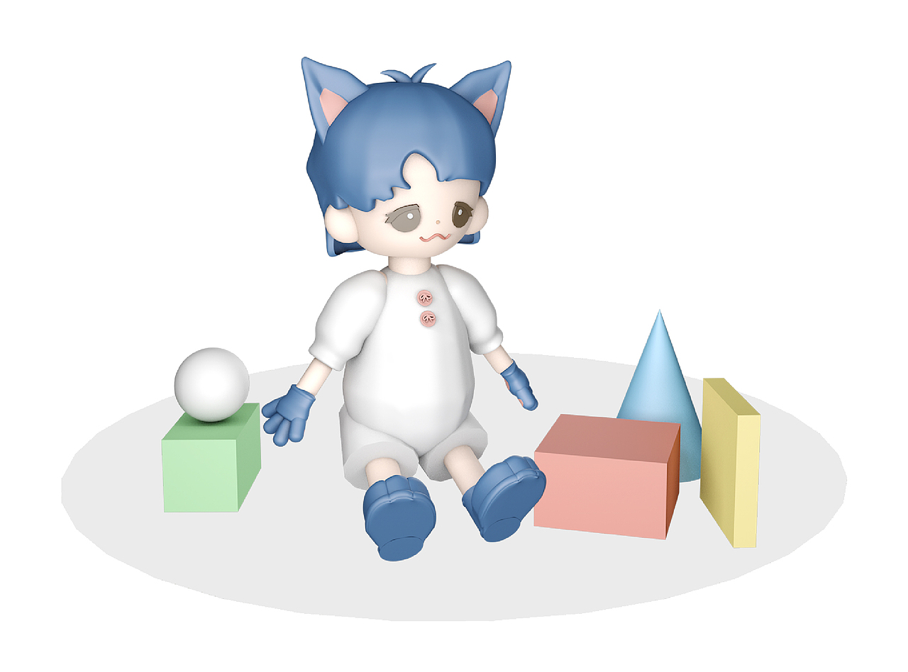 C4D 建模 ip设计 日程（图ZMjQwOTczNDUy） - 人物/生物 - 站酷设计师XGALLERY设计工作原创素材 - 站酷ZCOOL