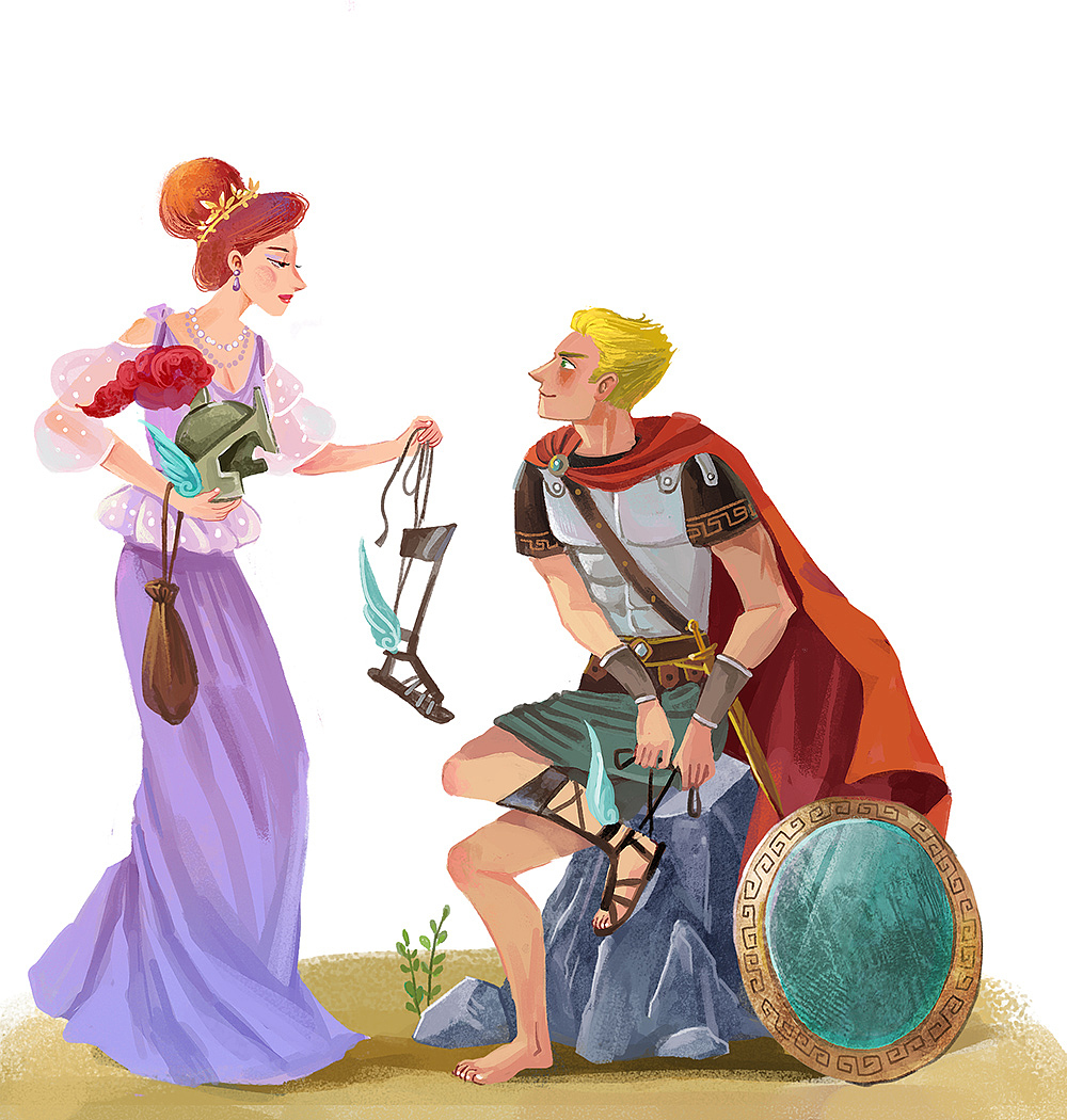 仙女给珀耳修斯三个宝贝