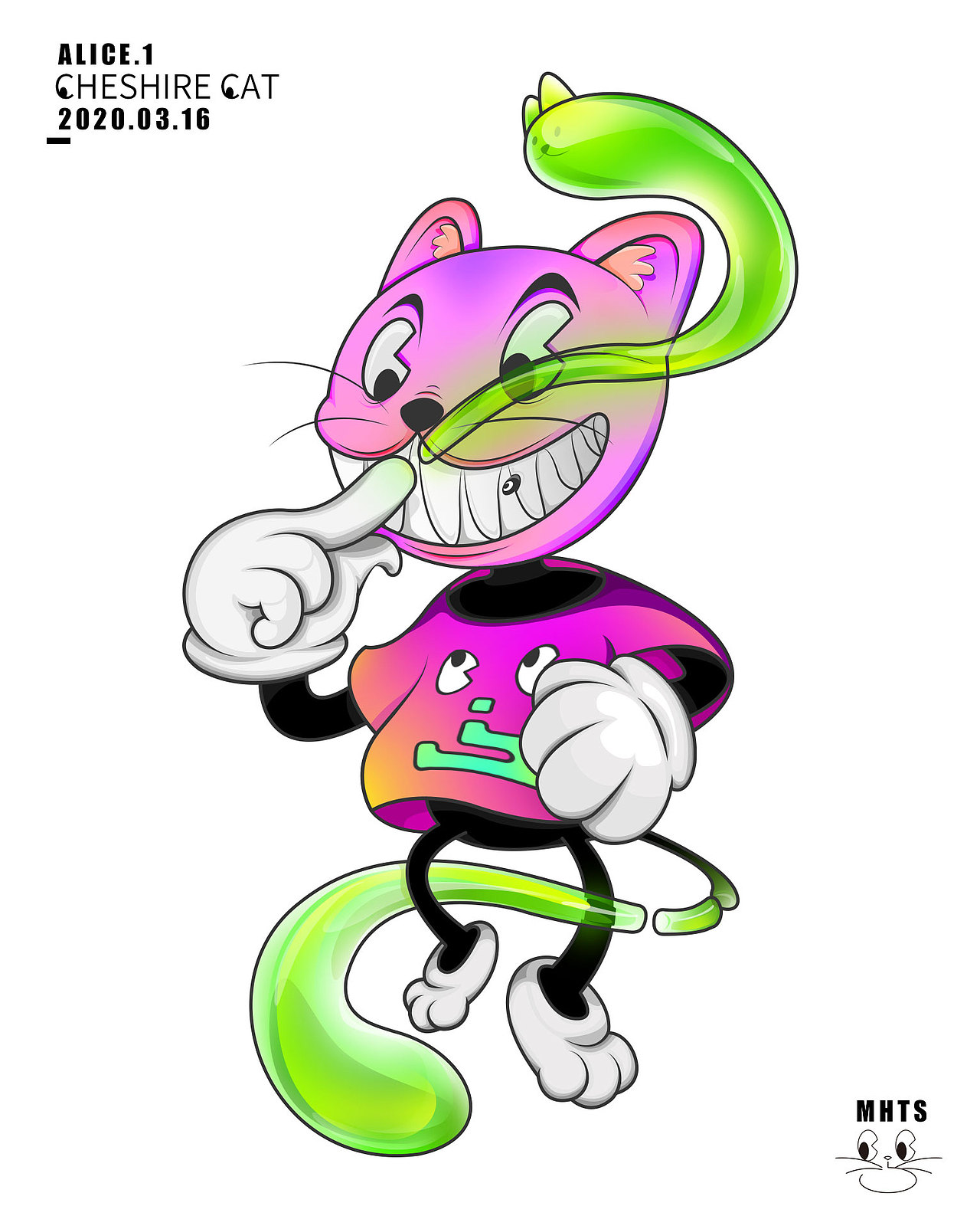 柴郡猫|插画|新锐潮流插画|mhts777_原创作品-站酷zcool