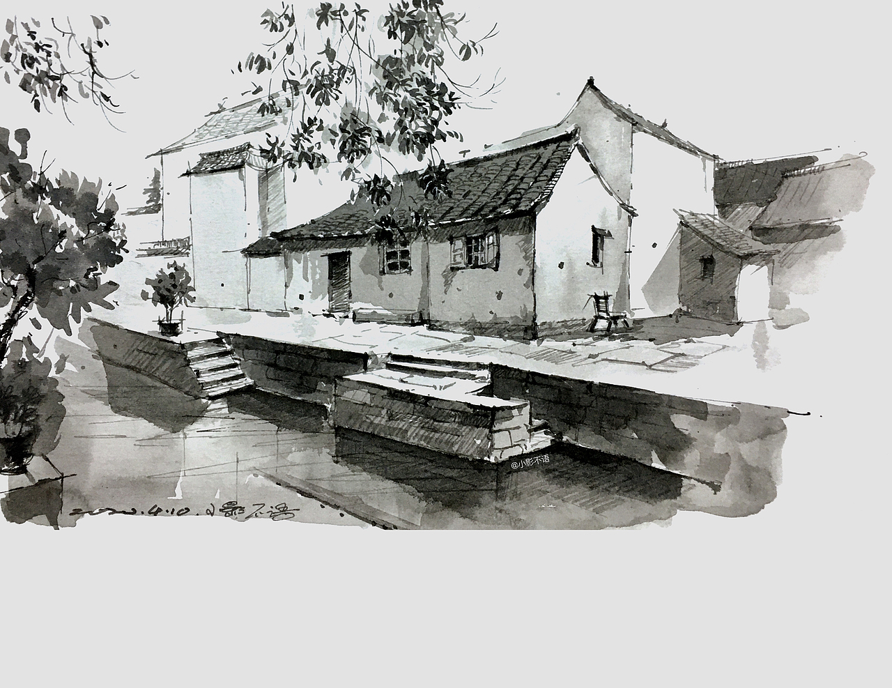 钢笔淡墨-苏州记录