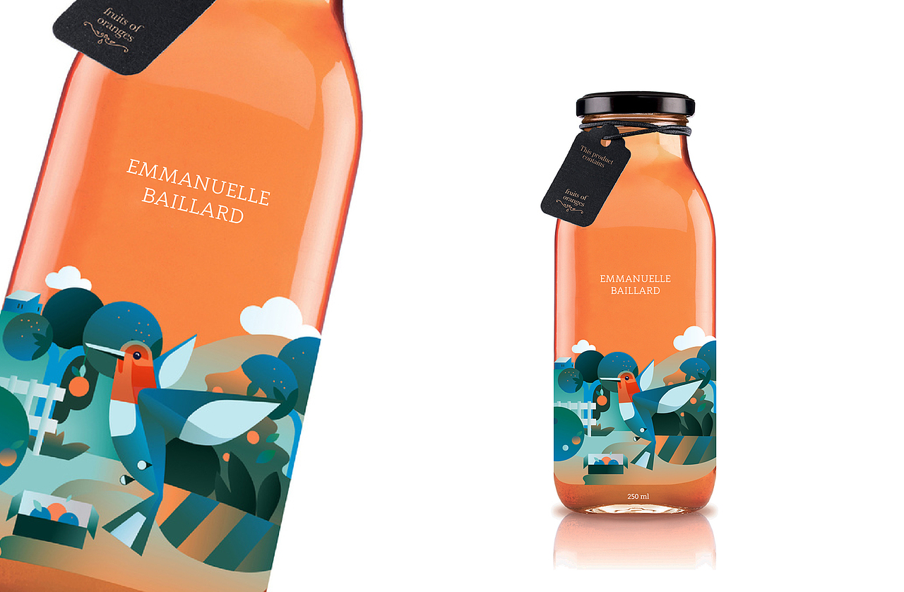 EMMANUELLE BAILLARD果汁包装（图ZMTIzMzcyNjQ4） - 包装 - 站酷设计师Qdesign_paris原创素材 - 站酷ZCOOL