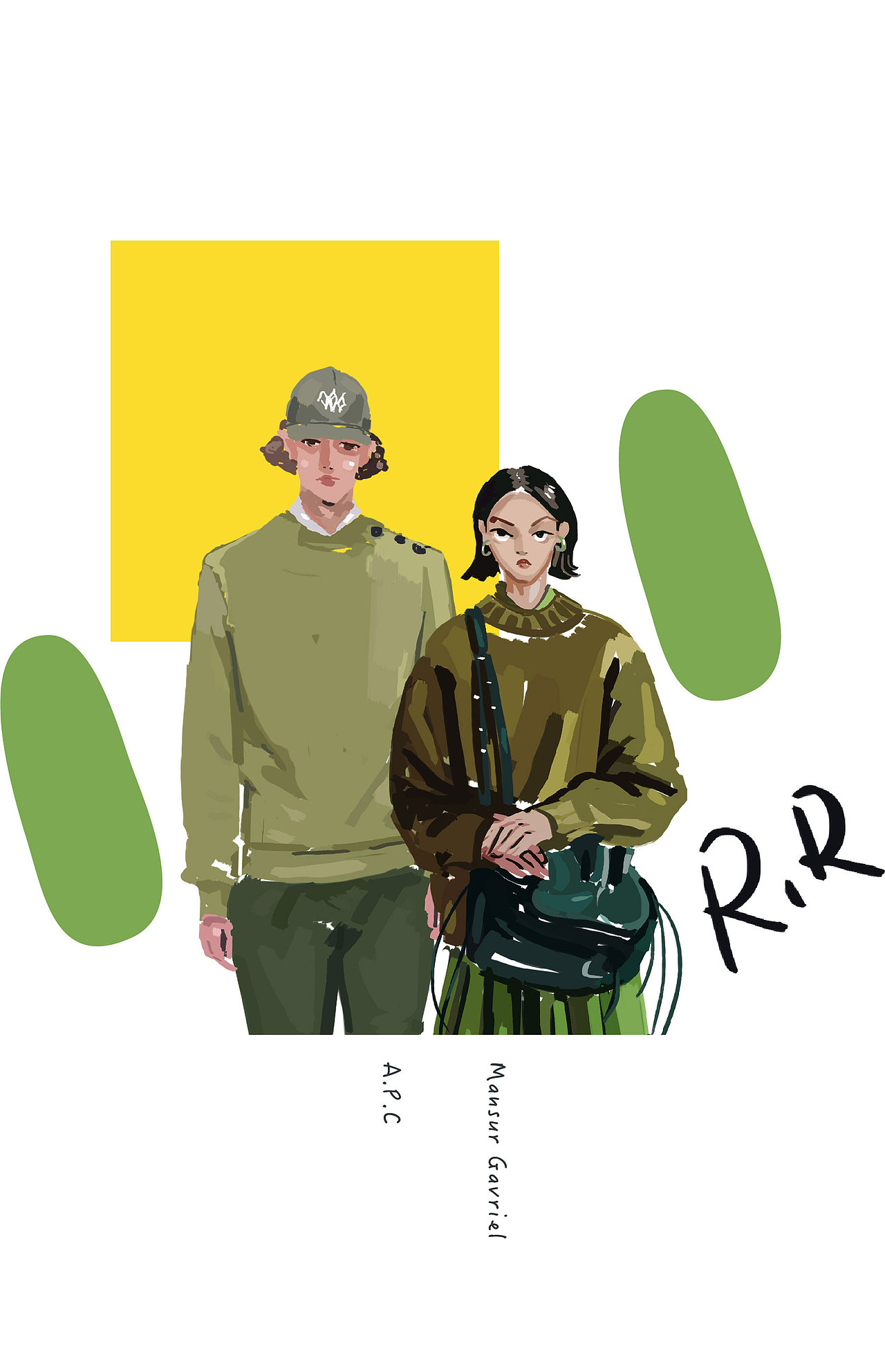 整理一部分时装画（图ZMTk3NDY3MTY0） - 艺术插画 - 站酷设计师RRMrsFox原创素材 - 站酷ZCOOL