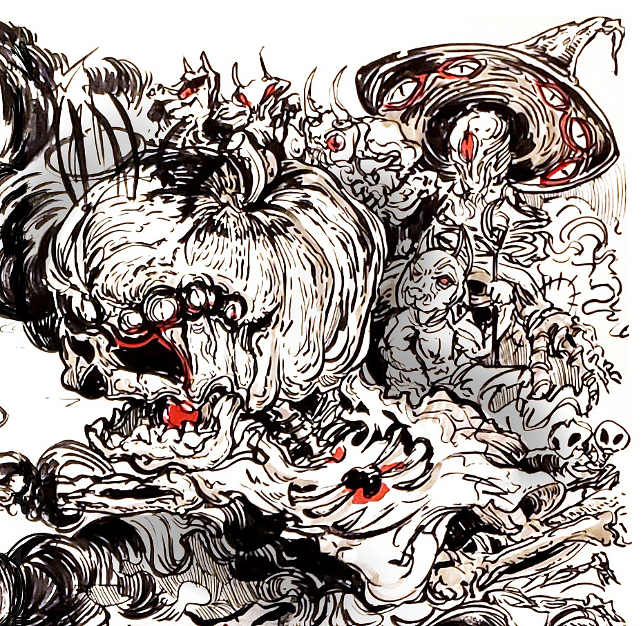 Halloween road（图ZMTgyNTM3NTg4） - 艺术插画 - 站酷设计师夜一星威士記原创素材 - 站酷ZCOOL