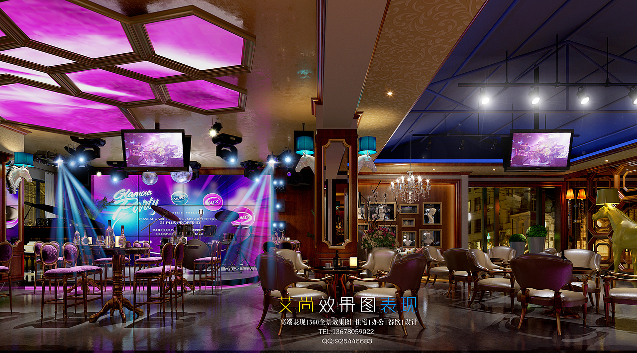 酒吧设计（图ZMTMxMzc0MTY0） - 家装设计 - 站酷设计师北也设计工作室原创素材 - 站酷ZCOOL