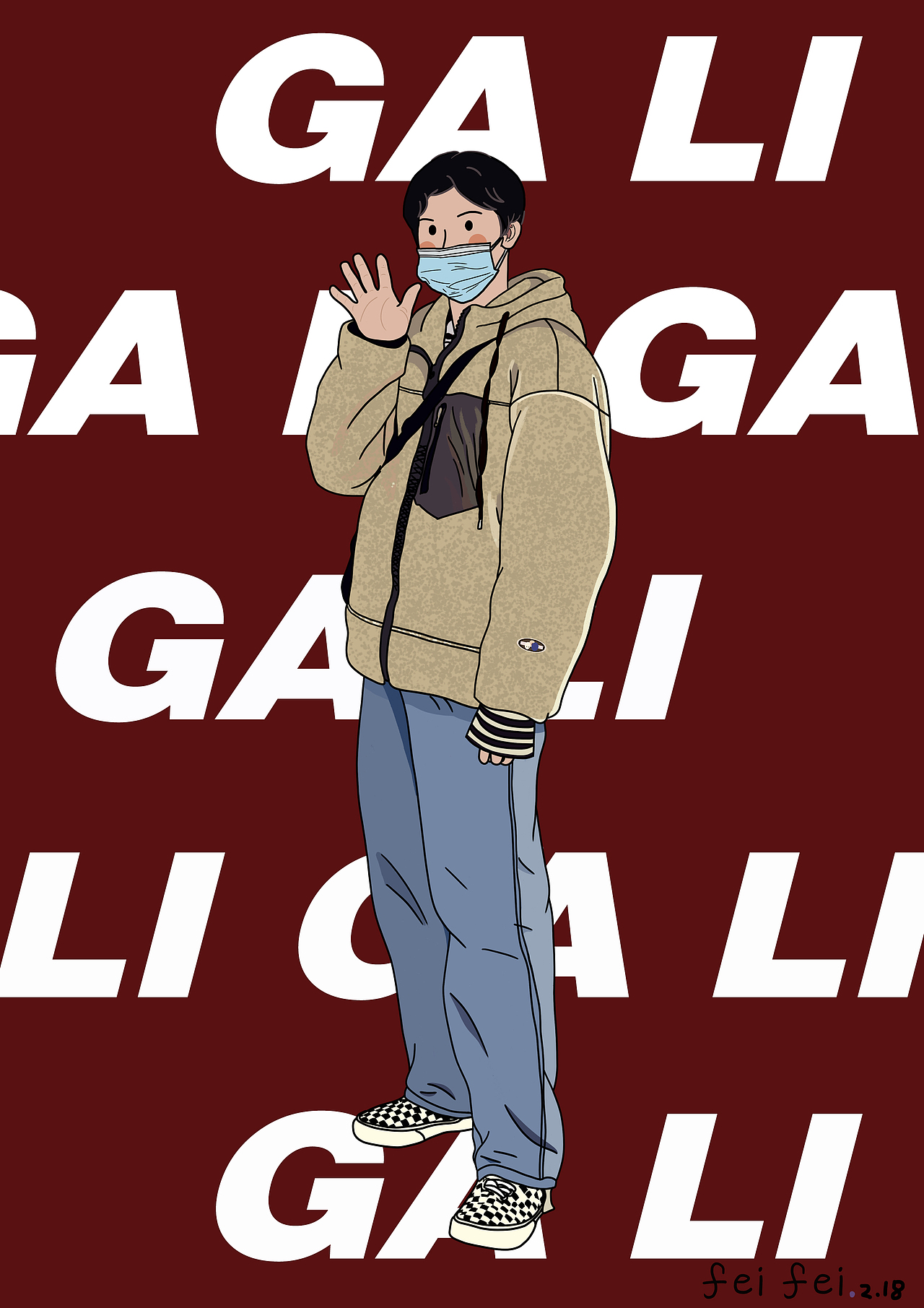 简单的人物插画(扁平类)