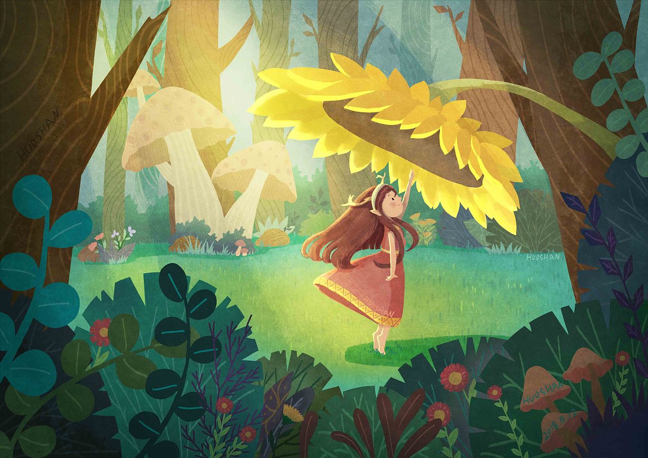 精灵少女|插画|商业插画|灿灿插画 - 原创作品 - 站酷 (zcool)