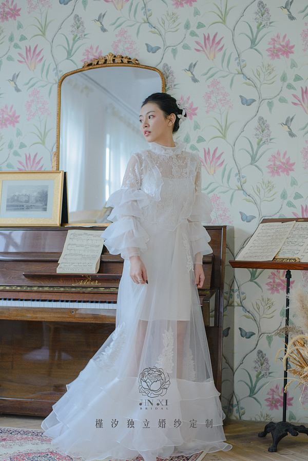 槿夕独立婚纱JINNCY设计单品:翚飞
