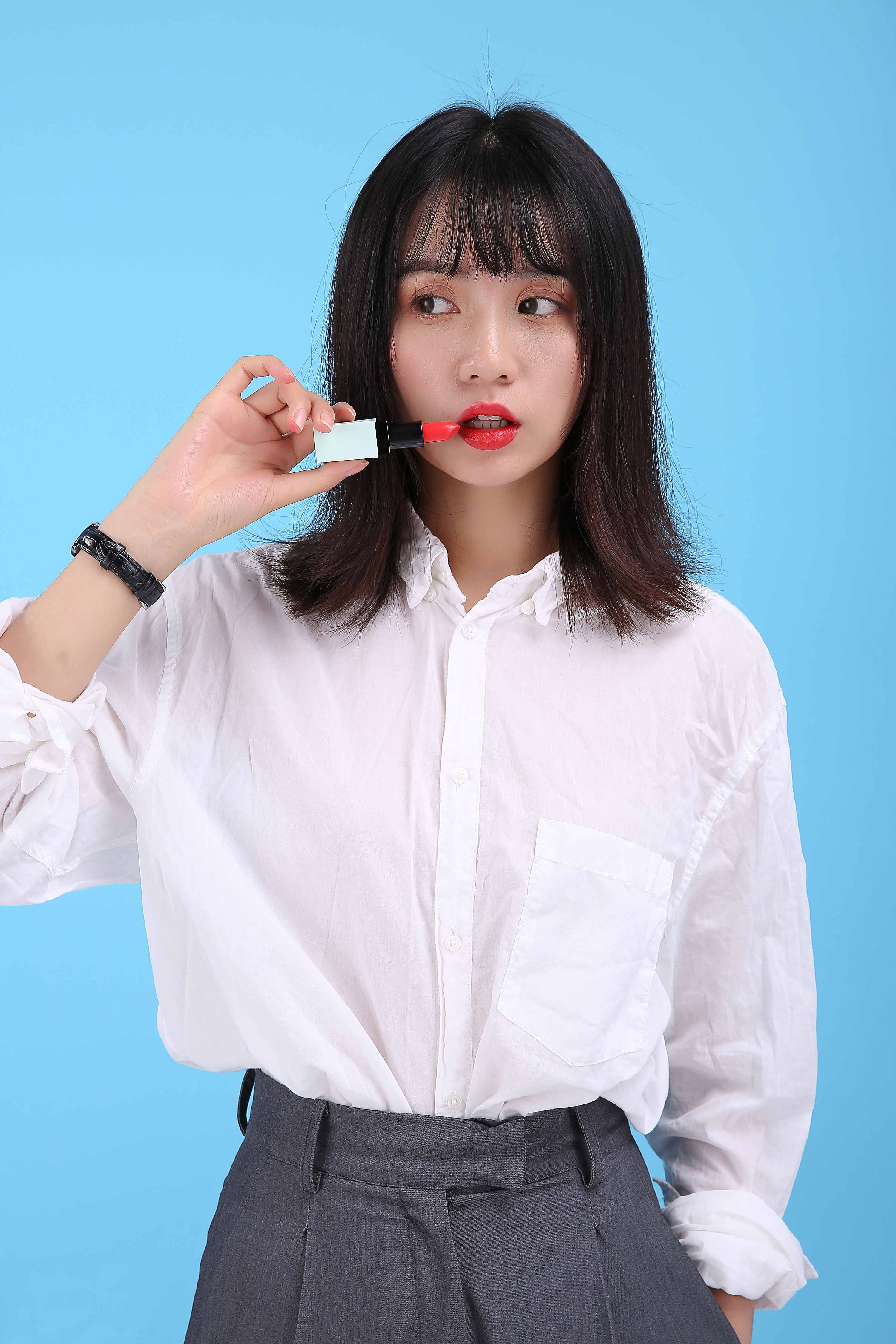 唇膏模特 商业产品摄影【579数字传媒】