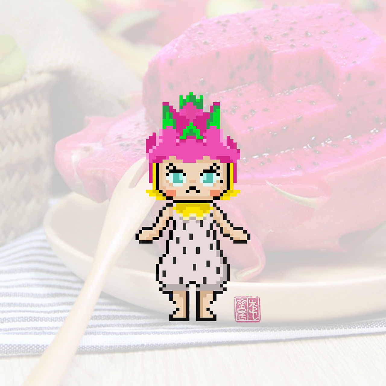 水果molly娃|插画|像素画|change77_原创作品-站酷zcool