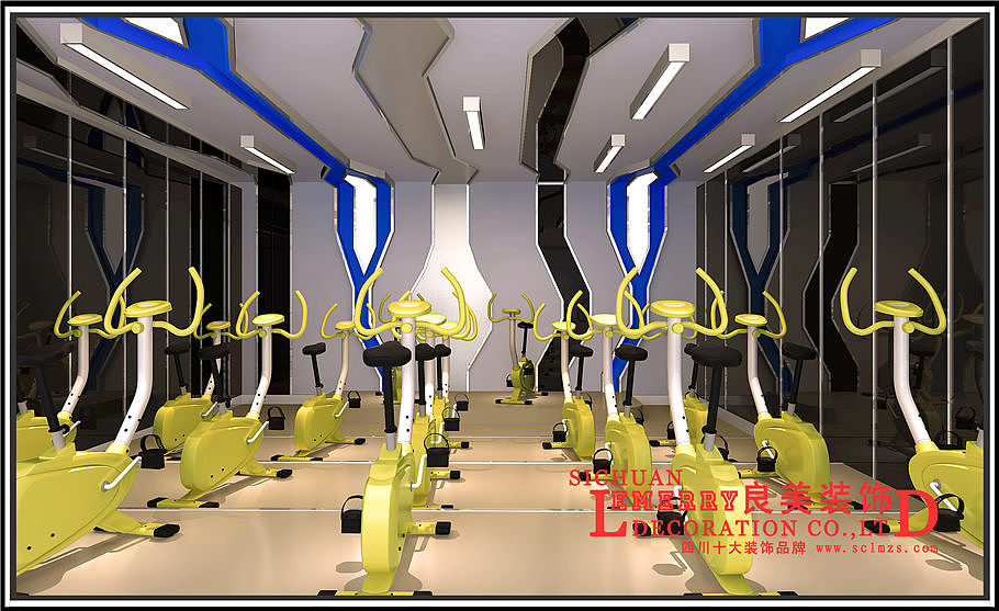 健身房案例分享-成都健身房设计公司|健身会所设计|健身房规划设计（图ZNDU3MzIxOTY=） - 家装设计 - 站酷设计师有木设计原创素材 - 站酷ZCOOL