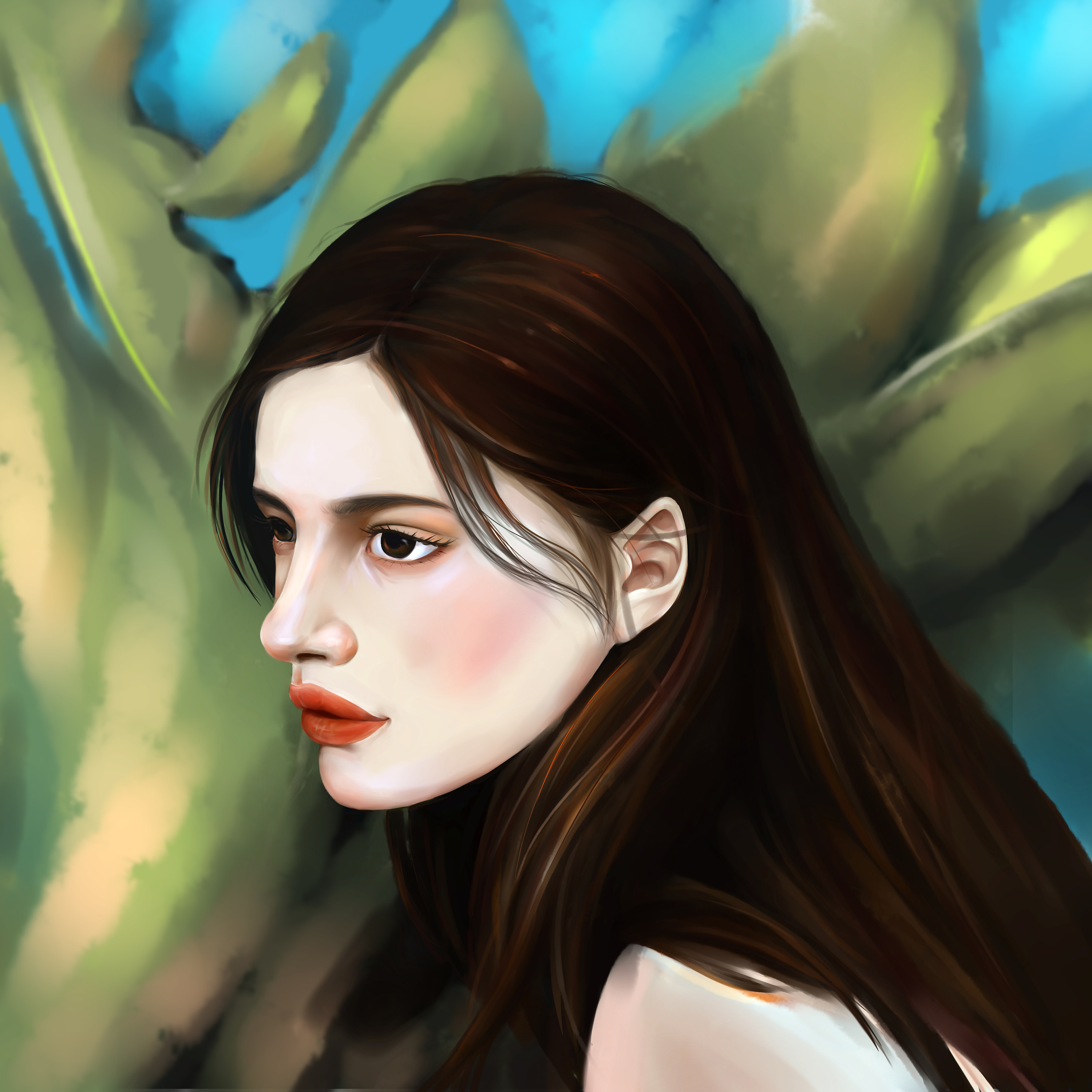 很有感觉的美女|插画|插画习作|阿卜君 - 原创作品 - 站酷 (zcool)