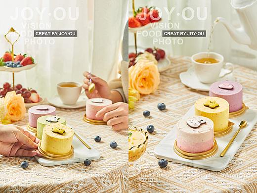 美食摄影｜趣萌圆形小慕斯