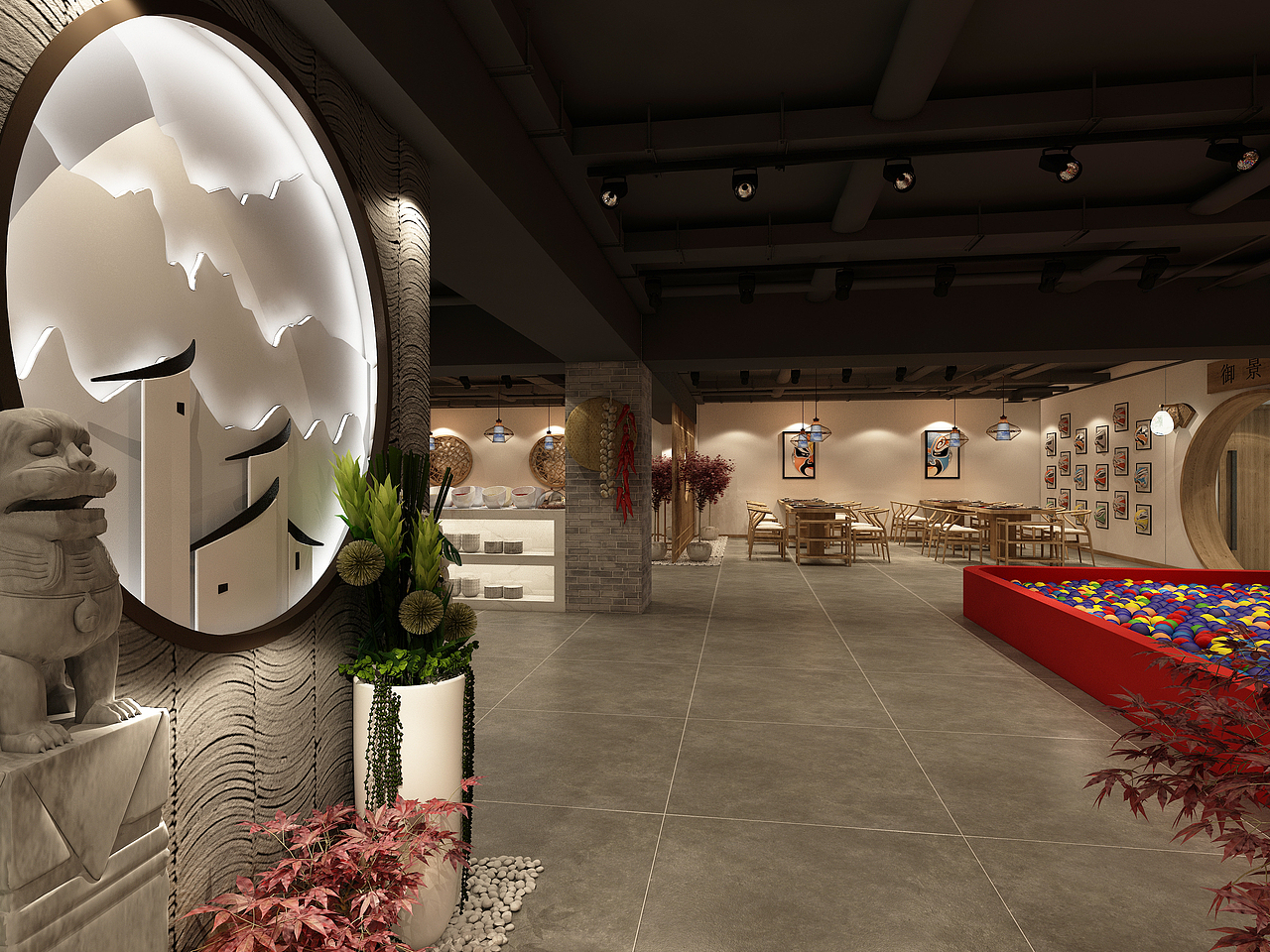 火锅店（图ZMTgwNzE4MTA0） - 家装设计 - 站酷设计师就叫隔壁老王吧原创素材 - 站酷ZCOOL