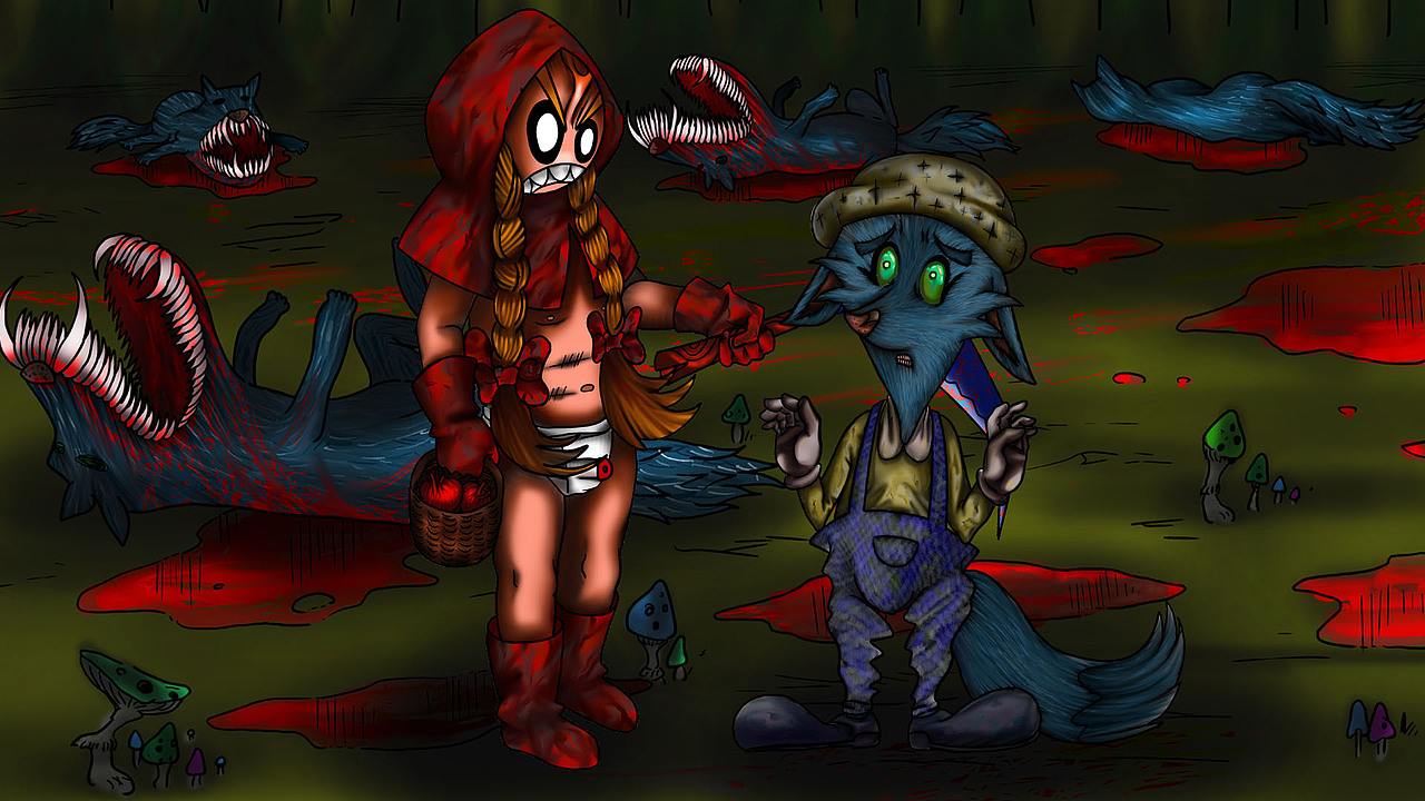 大红帽与小灰狼（图ZMzcwNzA3Mg==） - 概念设定 - 站酷设计师正义原创素材 - 站酷ZCOOL