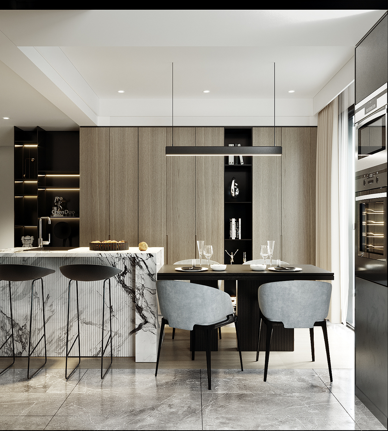 現(xiàn)代簡約-138平（圖ZMjAzNzA3MDM2） - 家裝設計 - 站酷設計師青卓視覺原創(chuàng)素材 - 站酷ZCOOL