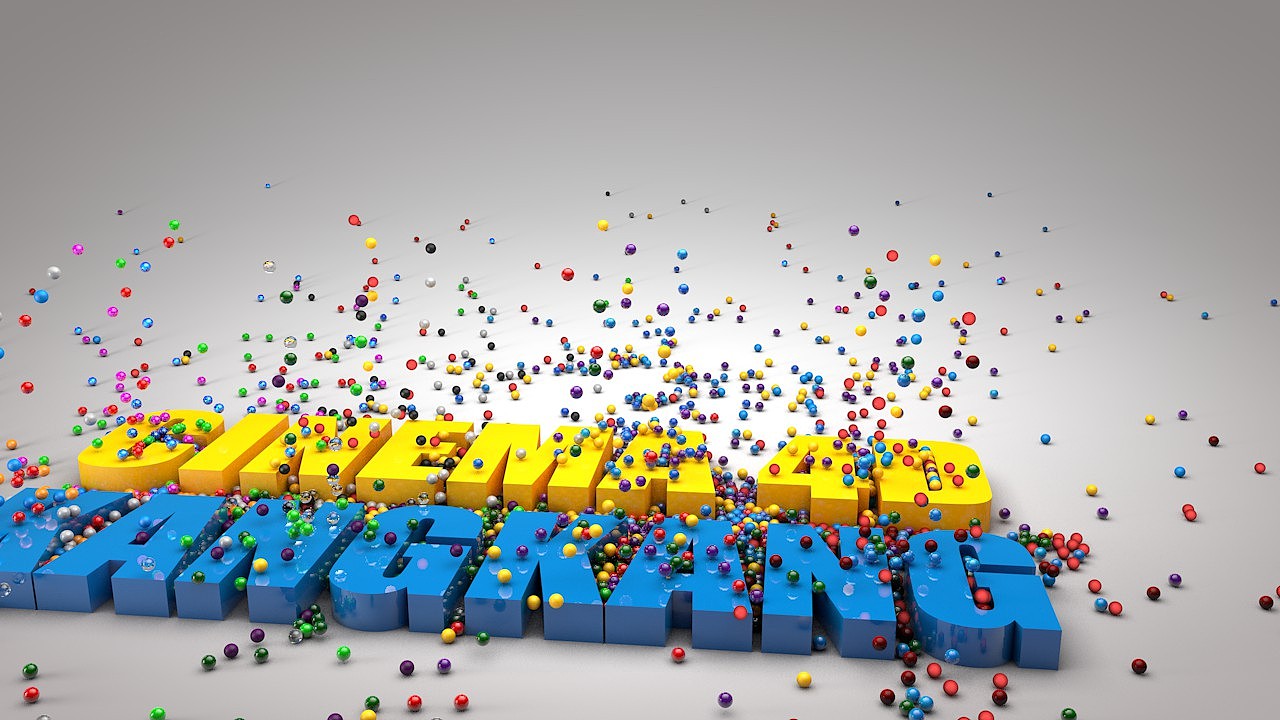 C4D AE 发射小球球 初次制作