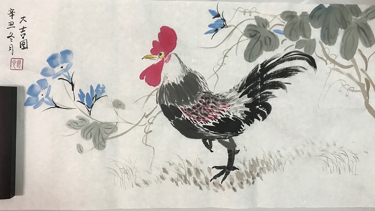 写意花鸟作品（图ZMjg2Njk1NDI4） - 绘画 - 站酷设计师舒心的国画世界原创素材 - 站酷ZCOOL