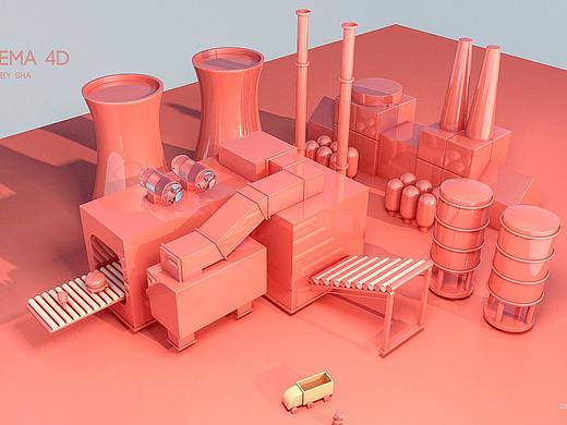 C4D習(xí)作（個人主頁-ZMjYzNTE1ODA=） - 其他平面 - 站酷設(shè)計(jì)師ssd沙師弟原創(chuàng)素材 - 站酷ZCOOL