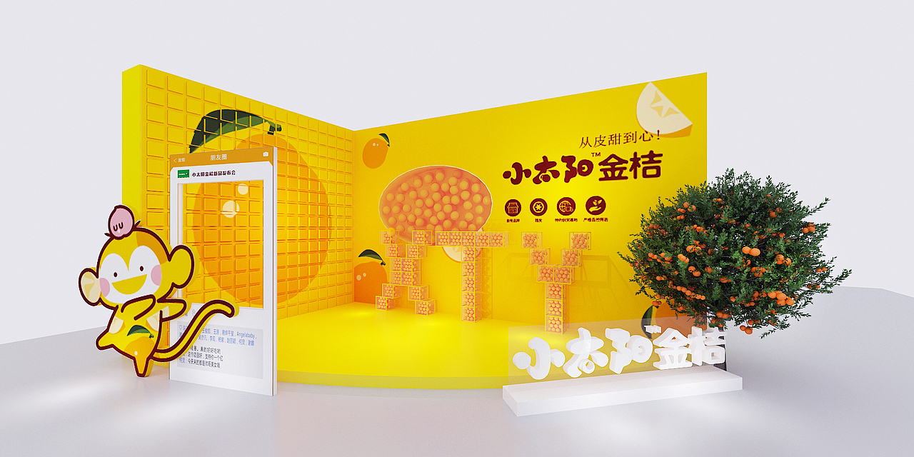 展示区设计小太阳金桔