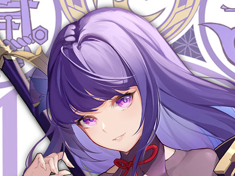 雷电将军 同人（个人主页-ZNjQ5NTkwNDA=） - 游戏原画 - 站酷设计师39快去画画原创素材 - 站酷ZCOOL