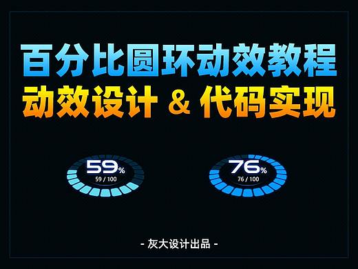 百分比环形动效教程，设计+代码我都一起教你了