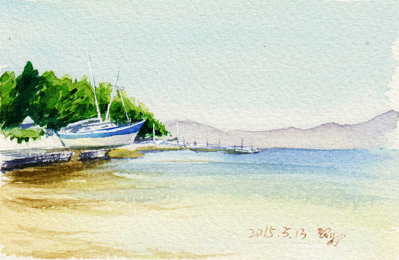 水彩练习——风景2（图ZMzE2MzQ1NDQ=） - 绘画 - 站酷设计师ccsttail原创素材 - 站酷ZCOOL