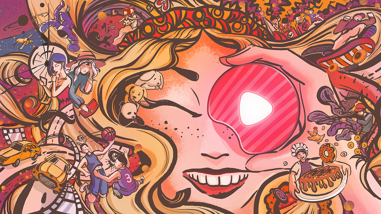 #西瓜视频# 给你新鲜好看（图ZMTMzNzUwNTM2） - 图案 - 站酷设计师绿鲤鱼XAS原创素材 - 站酷ZCOOL