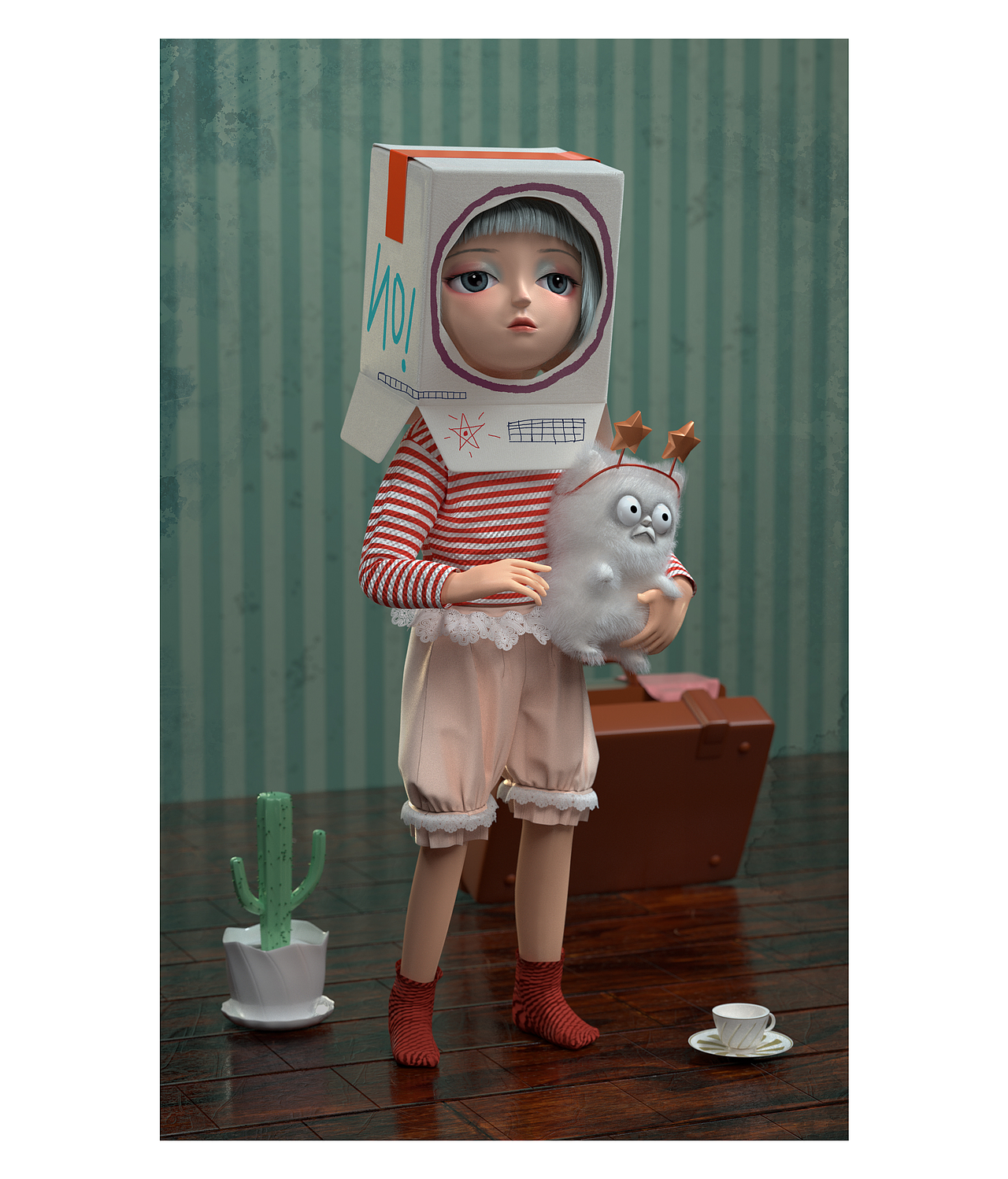 卡通人物练习（图ZMjYyMzg4NzY4） - IP形象 - 站酷设计师千木又寸原创素材 - 站酷ZCOOL