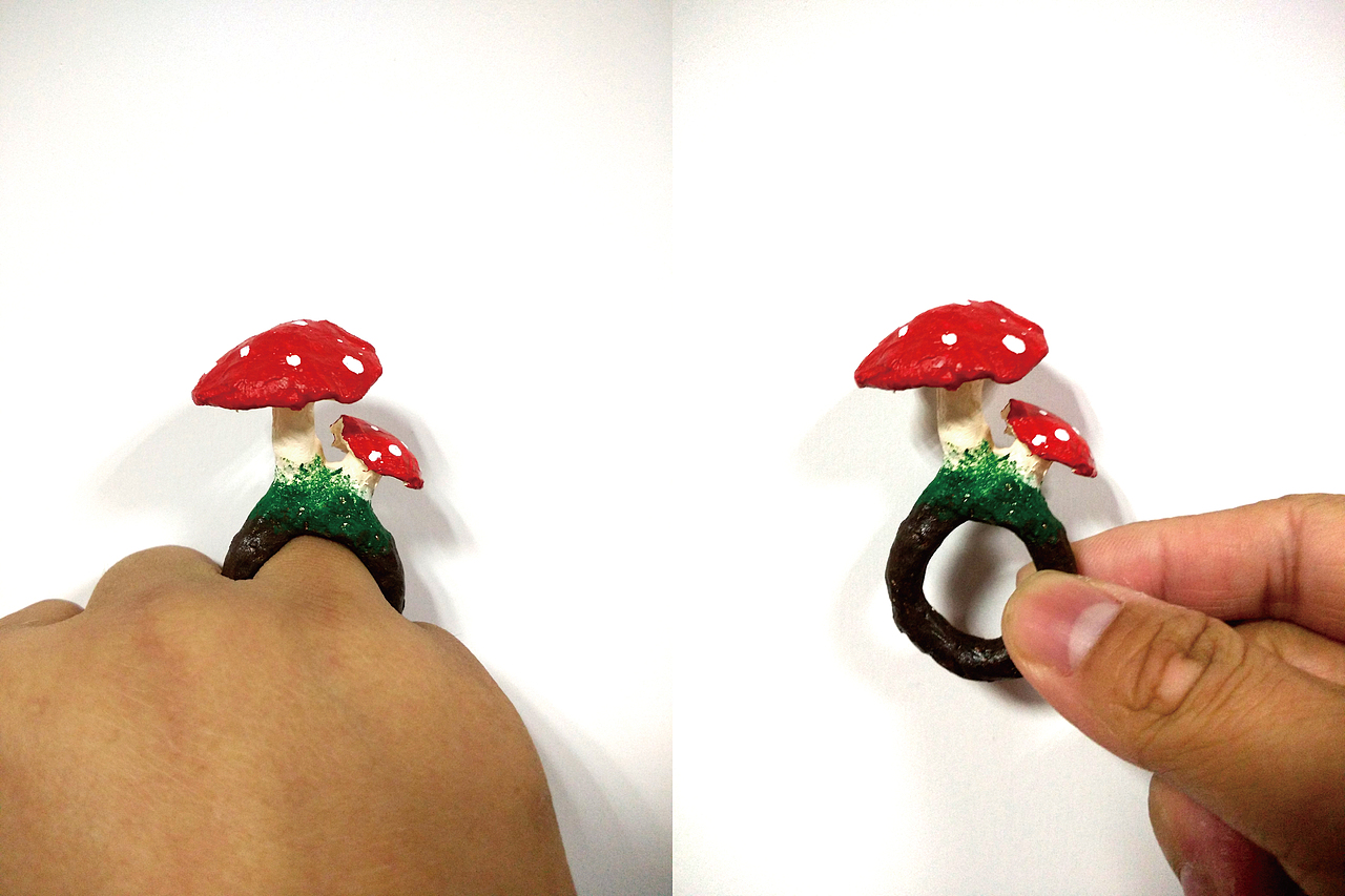 【纸塑】报纸的重生轮回（2）之蘑戒（图ZODI2ODQ2MTI=） - 其他手工艺 - 站酷设计师Cyp苹果原创素材 - 站酷ZCOOL