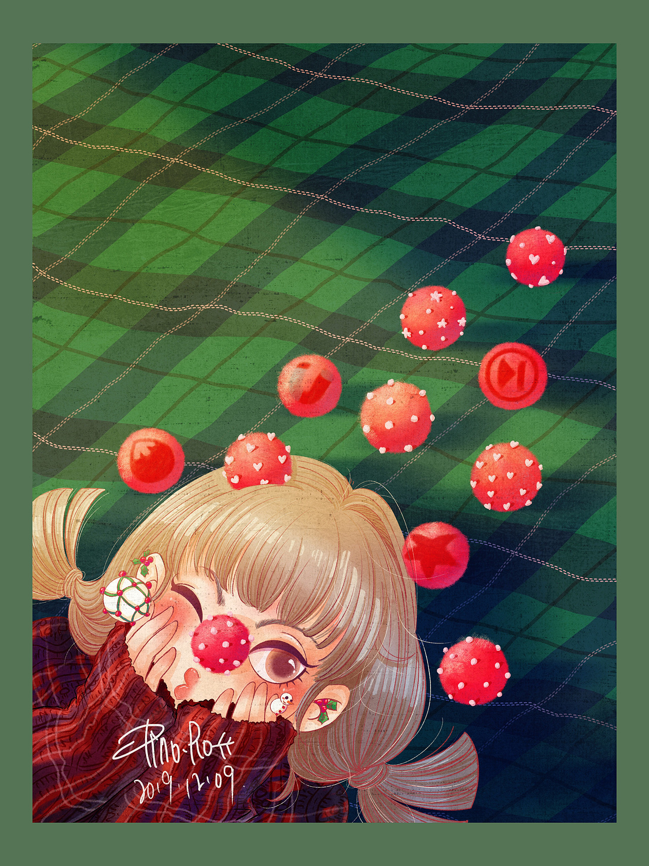 您的圣诞节正在派件，请保持好心情.（图ZMTg4OTM5NTUy） - 创作习作 - 站酷设计师饶饶RORO原创素材 - 站酷ZCOOL