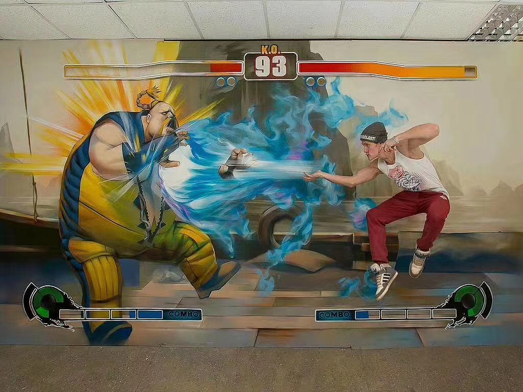 墙体彩绘-互动3d创意彩绘