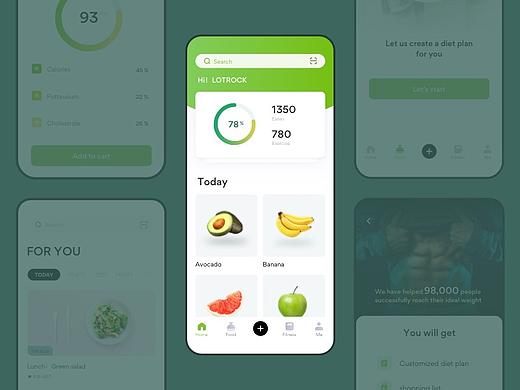 Better Me - 海外健康管理APP UI